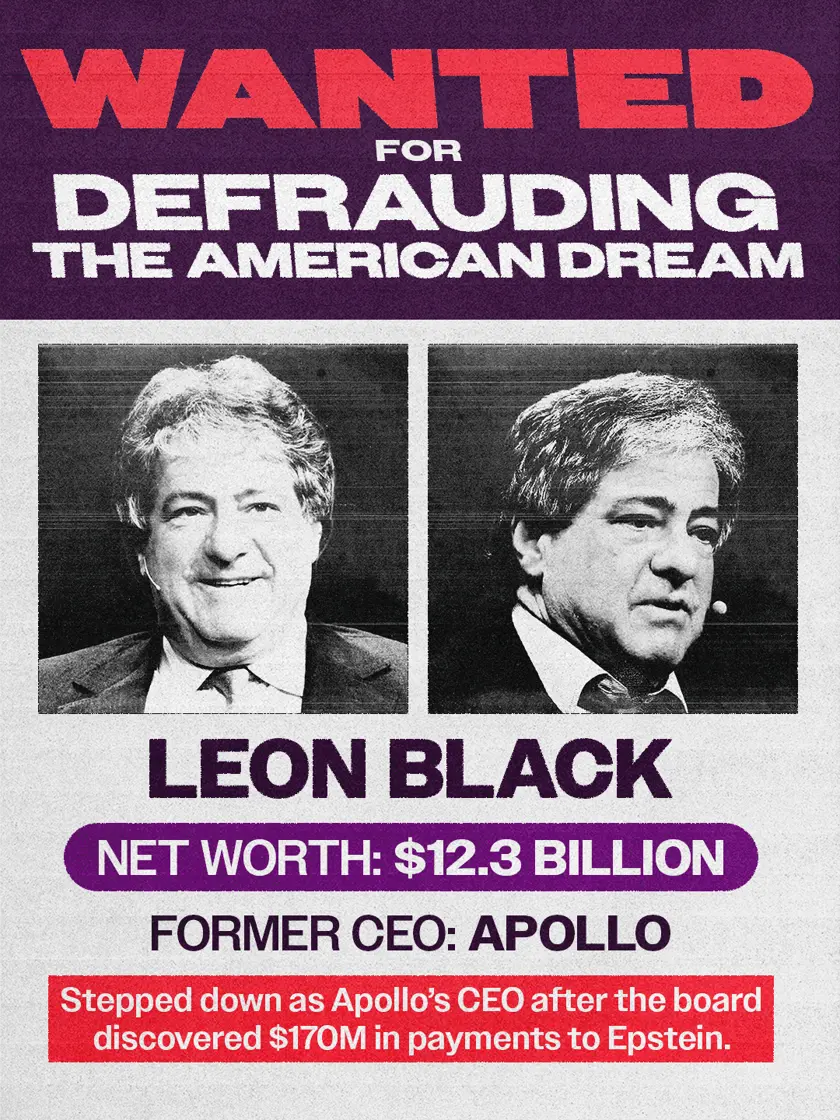Leon Black shareable graphic