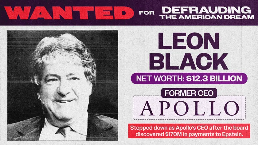 Leon Black shareable graphic