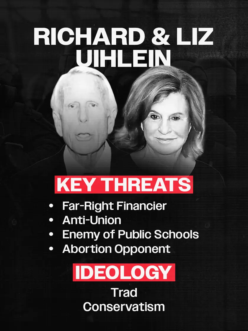 Richard and Elizabeth Uihlein shareable graphic
